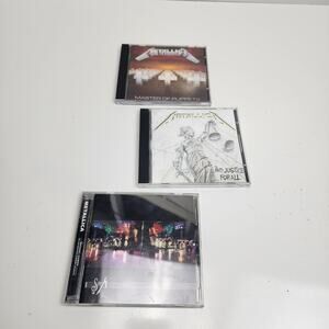 Metallica Mixed Heavy Metal Music Genre Lot of 3 CD's